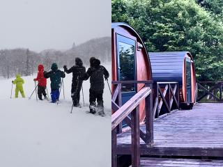 スノーシュー&バレル素泊り寝袋タイプ♪